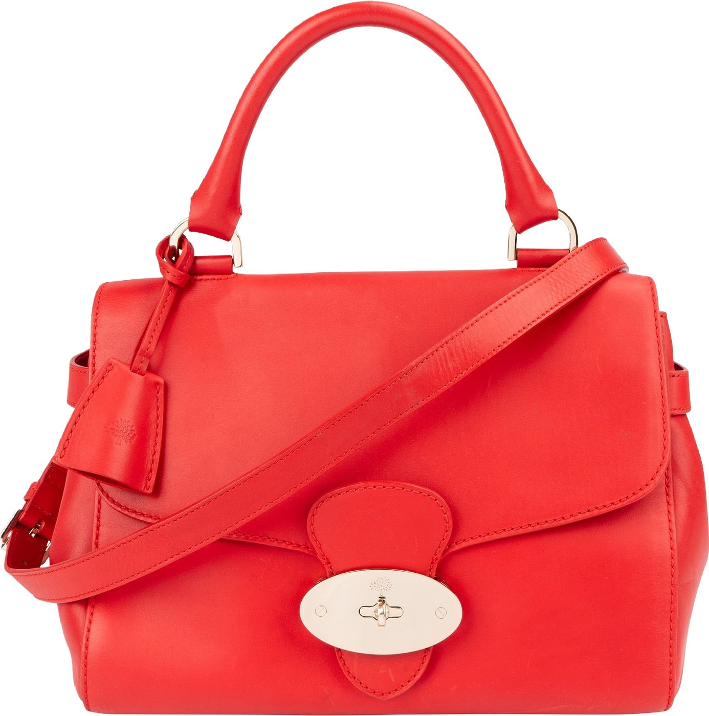 Mulberry Red Leather Cecily Handbag