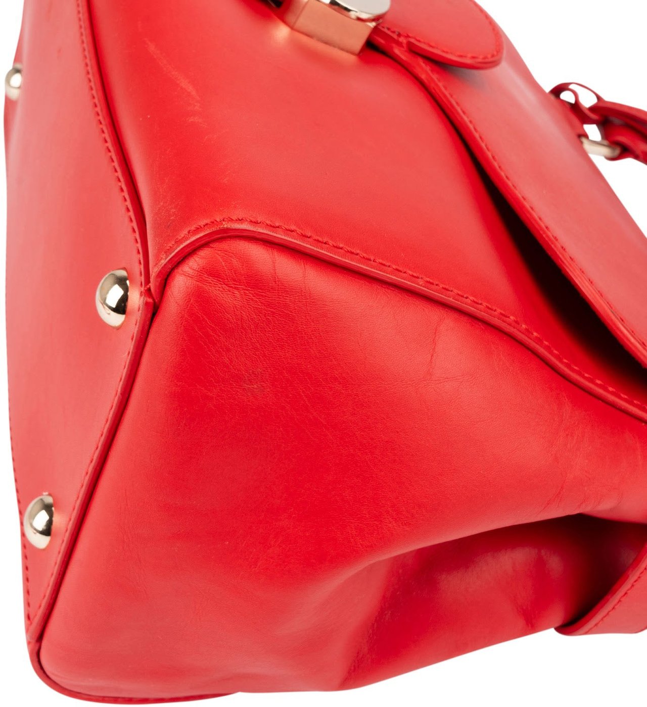 Mulberry Red Leather Cecily Handbag