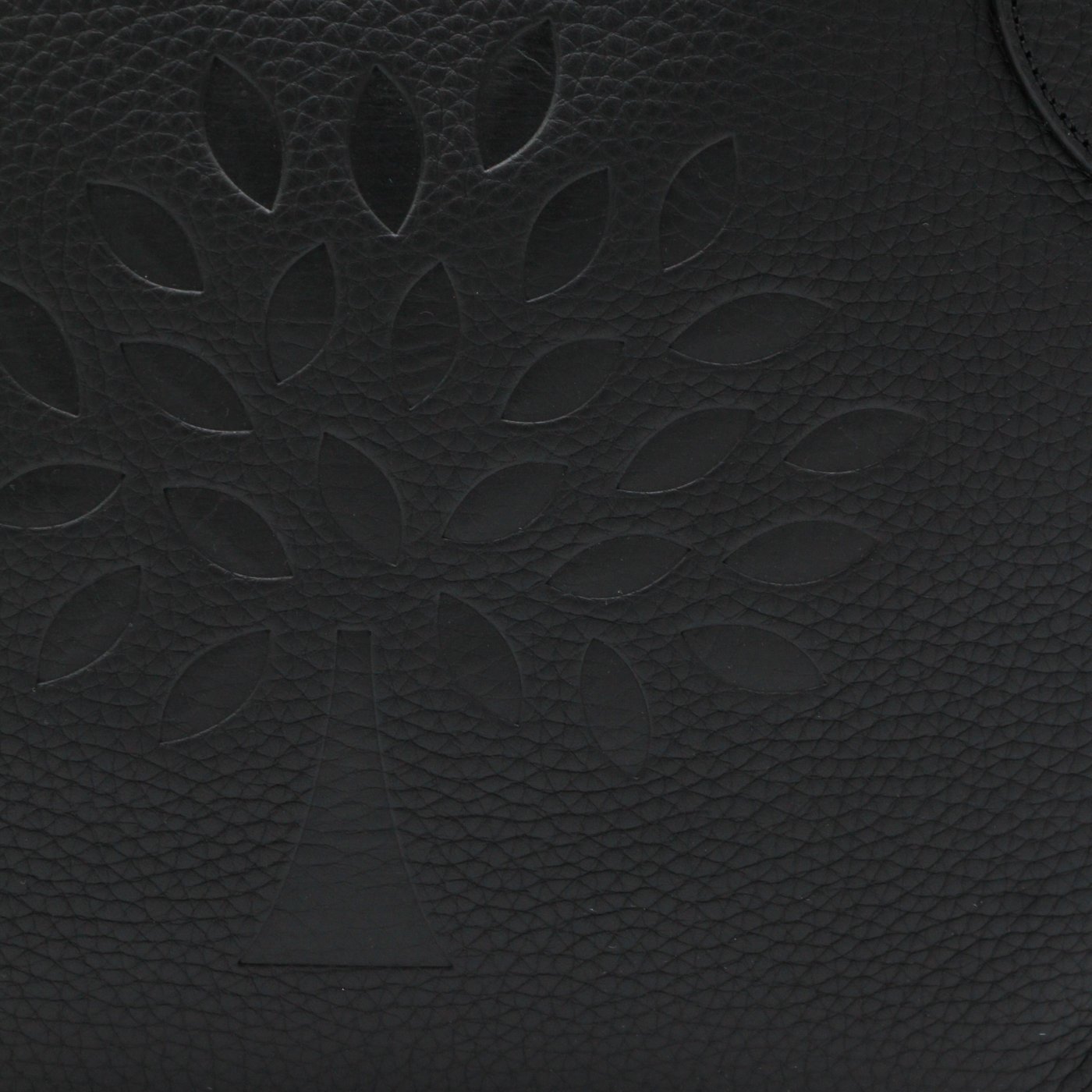 Textured Black Tote Bag with Embossed Design