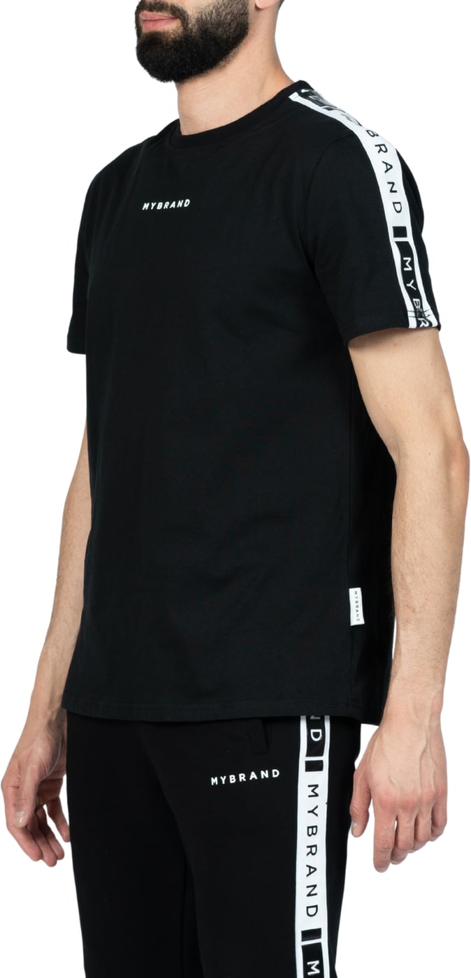 MB Contrast Taping T-Shirt | BLACK