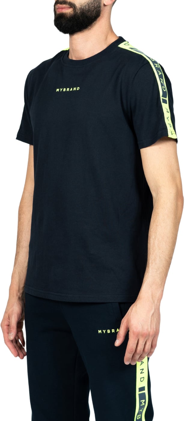 MB Contrast Taping T-Shirt | KOBALT BLUE