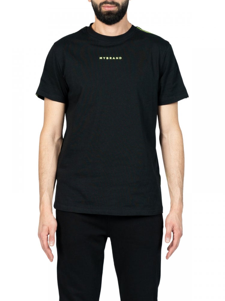 MB Taping T-Shirt | BLACK - NEONYELLOW