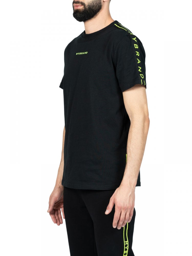 MB Taping T-Shirt | BLACK - NEONYELLOW