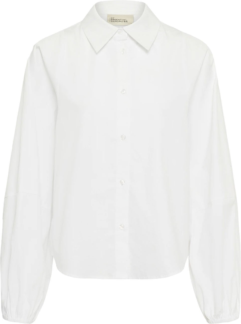 My Essential Wardrobe - Sunna Balloon Sleeve Shirt - 10705680 - 110601 Bright White