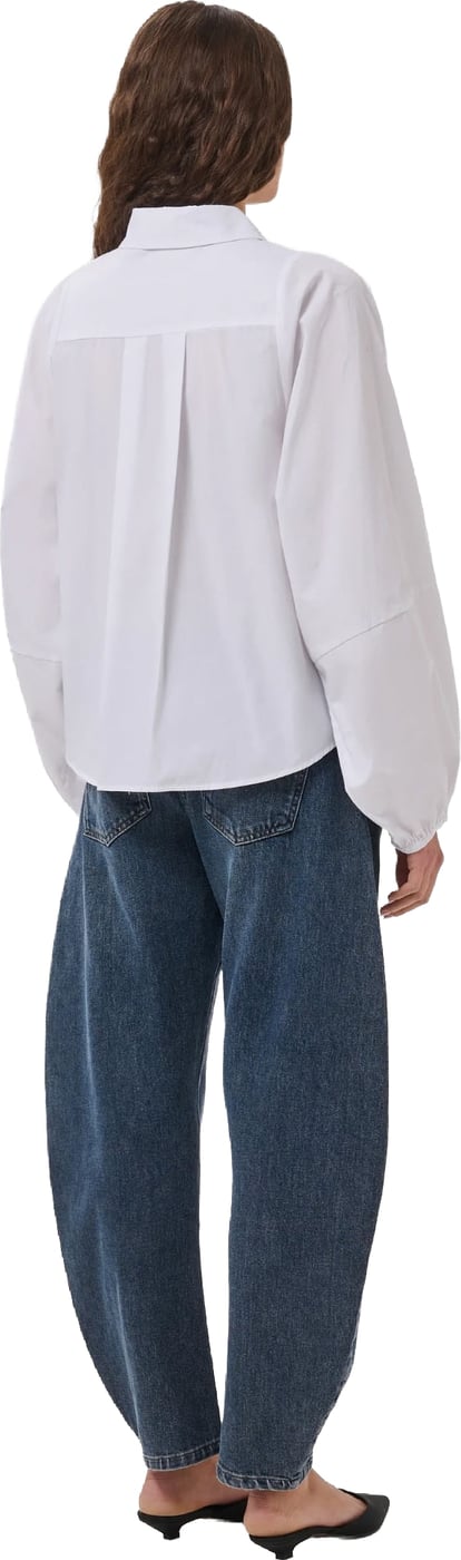 My Essential Wardrobe - Sunna Balloon Sleeve Shirt - 10705680 - 110601 Bright White