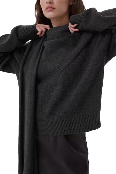 My Essential Wardrobe - Tracy Knit Scarf Pullover - 10705759 - 100379