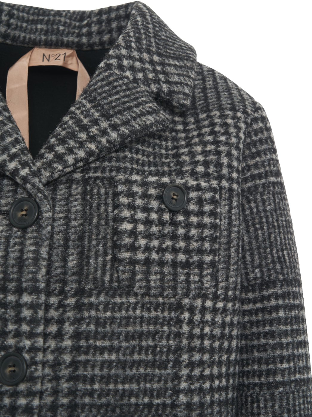 Jacket with check pattern