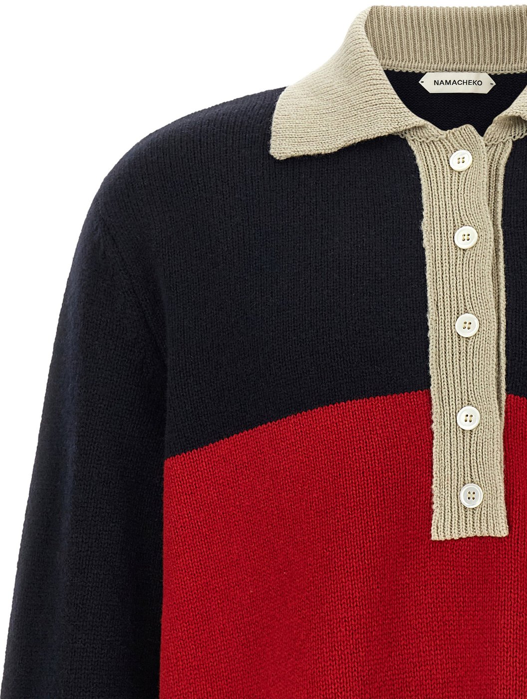 Namacheko Multicolor Merino Wool Polo Shirt