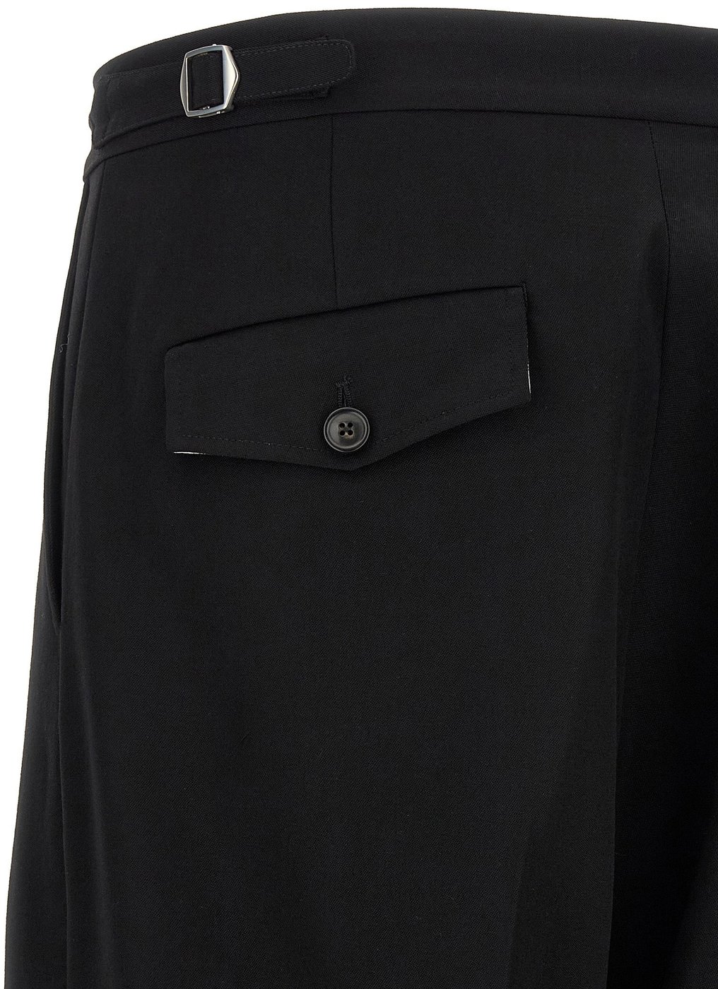 Namacheko Black Virgin Wool Dress Pants
