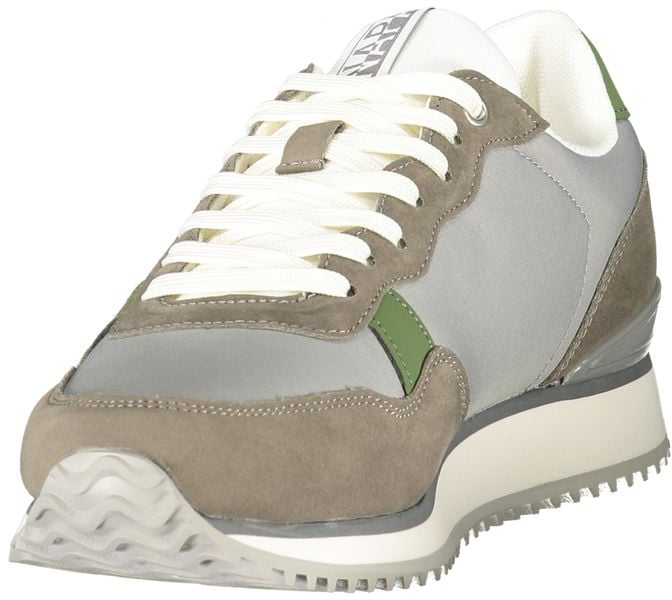Napapijri Gray Polyester Men's Sneaker