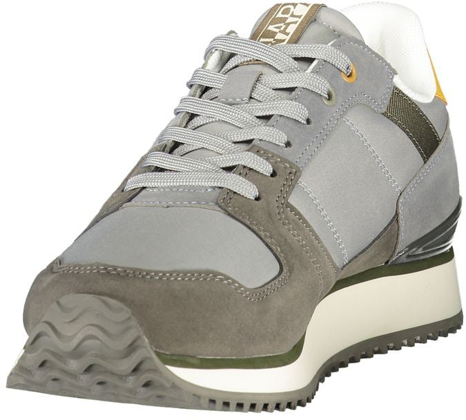 Napapijri Gray Polyester Men's Sneaker