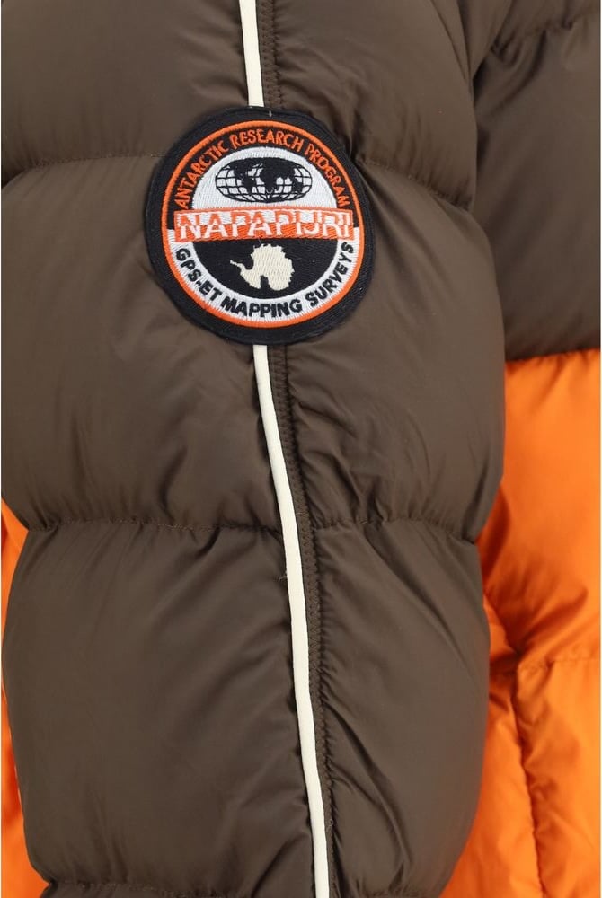 Napapijri Multicolor Recycled Polyester Full-Length Jacket