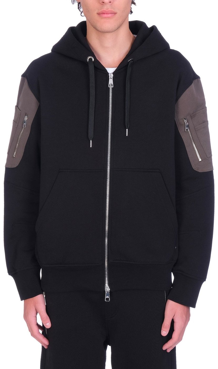 Neil Barrett Cotton Logo Hooded Sweatshirt