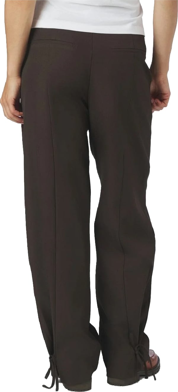 Neo Noir - Isotta Structure Tie Pants - 170430 - 676 Dark Brown