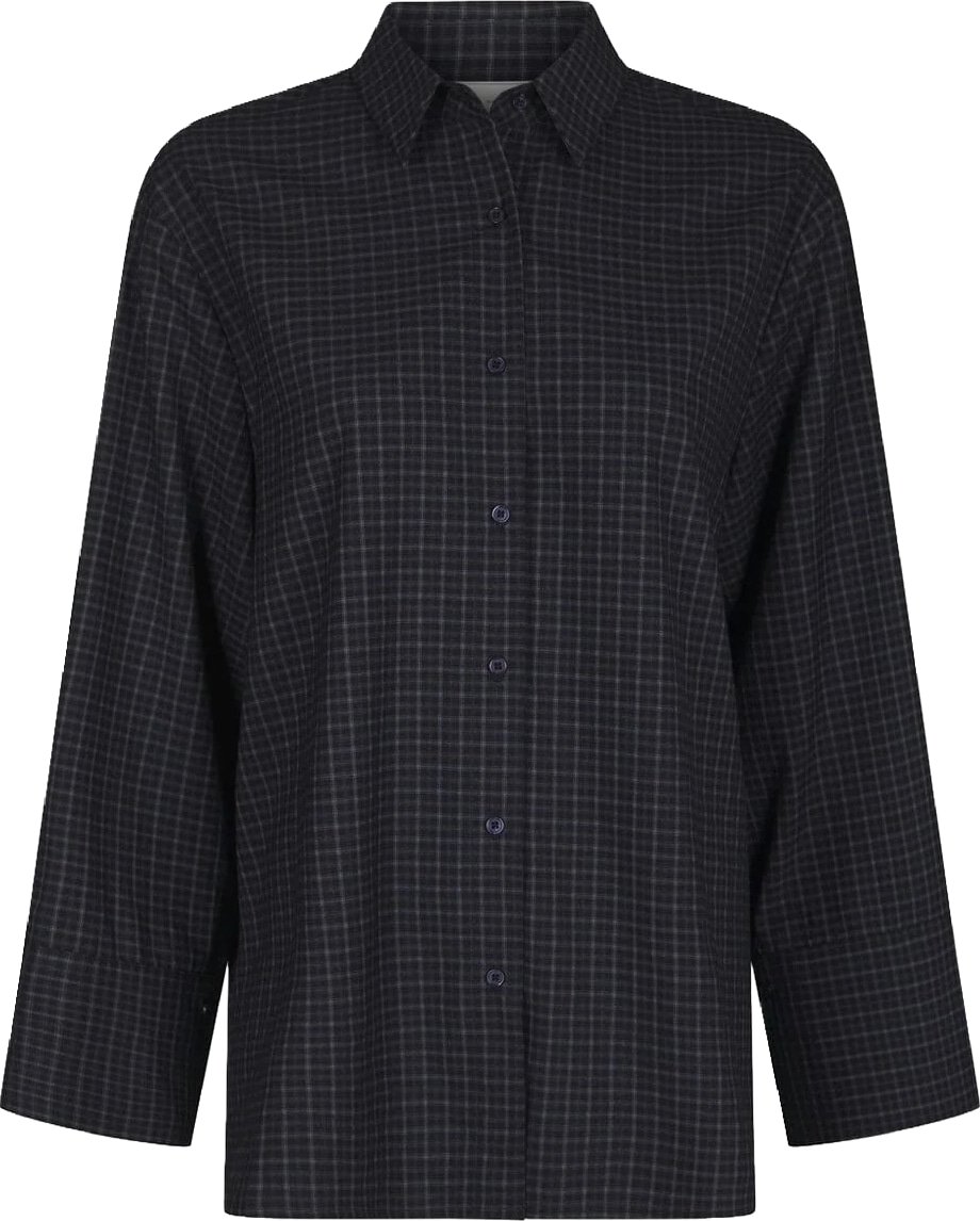 Neo Noir - Dita Check Shirt - 170763 - 534 Dark Blue