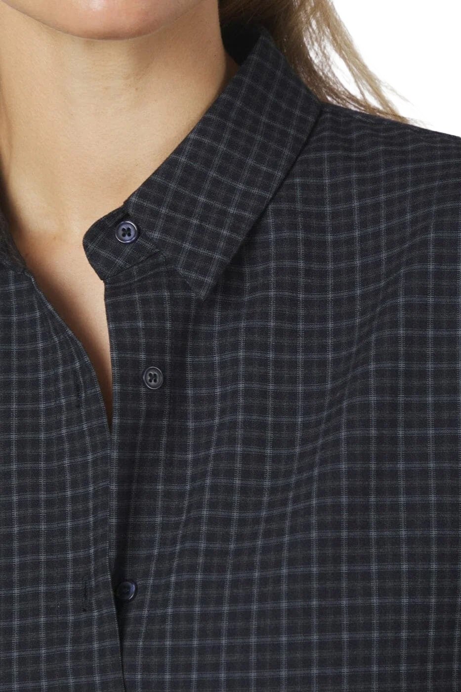 Neo Noir - Dita Check Shirt - 170763 - 534 Dark Blue