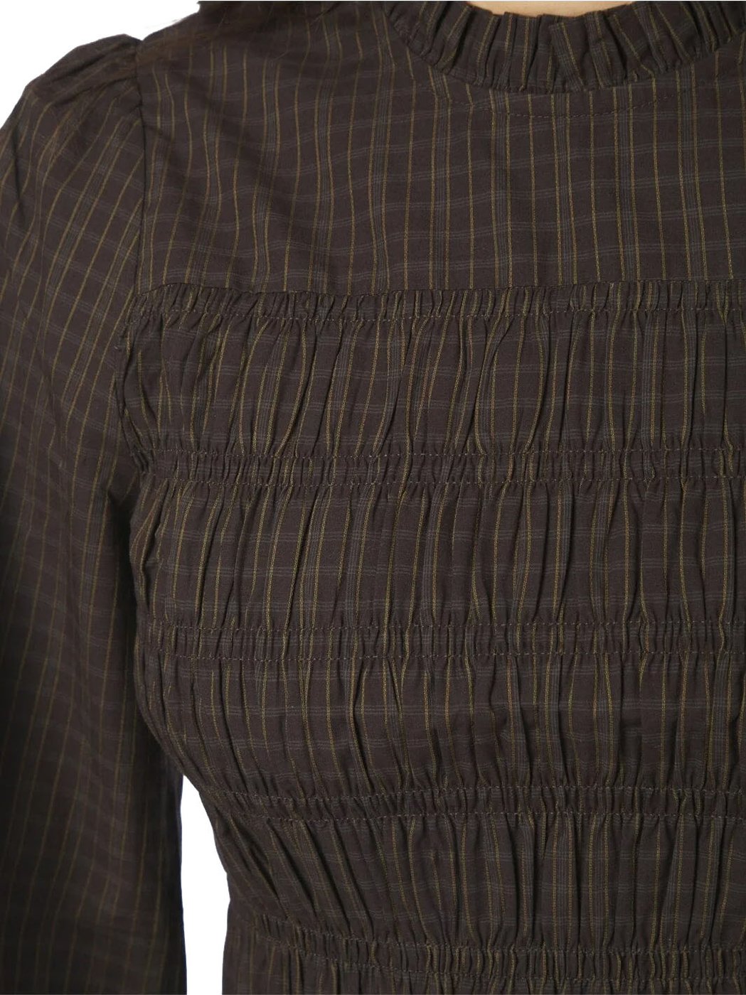 Neo Noir - Possa Big Check Blouse - 170764 - 980 Brown Check