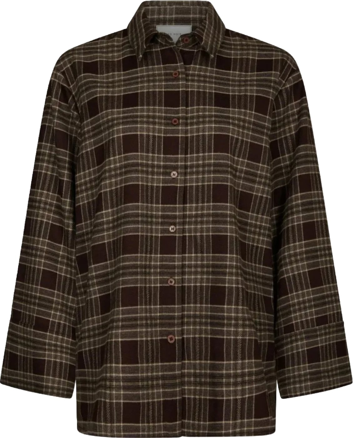 Neo Noir - Dita Flannel Check Shirt - 171676 - 210 Brown