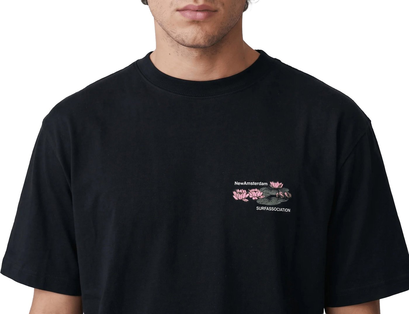 t-shirt black lilies tee