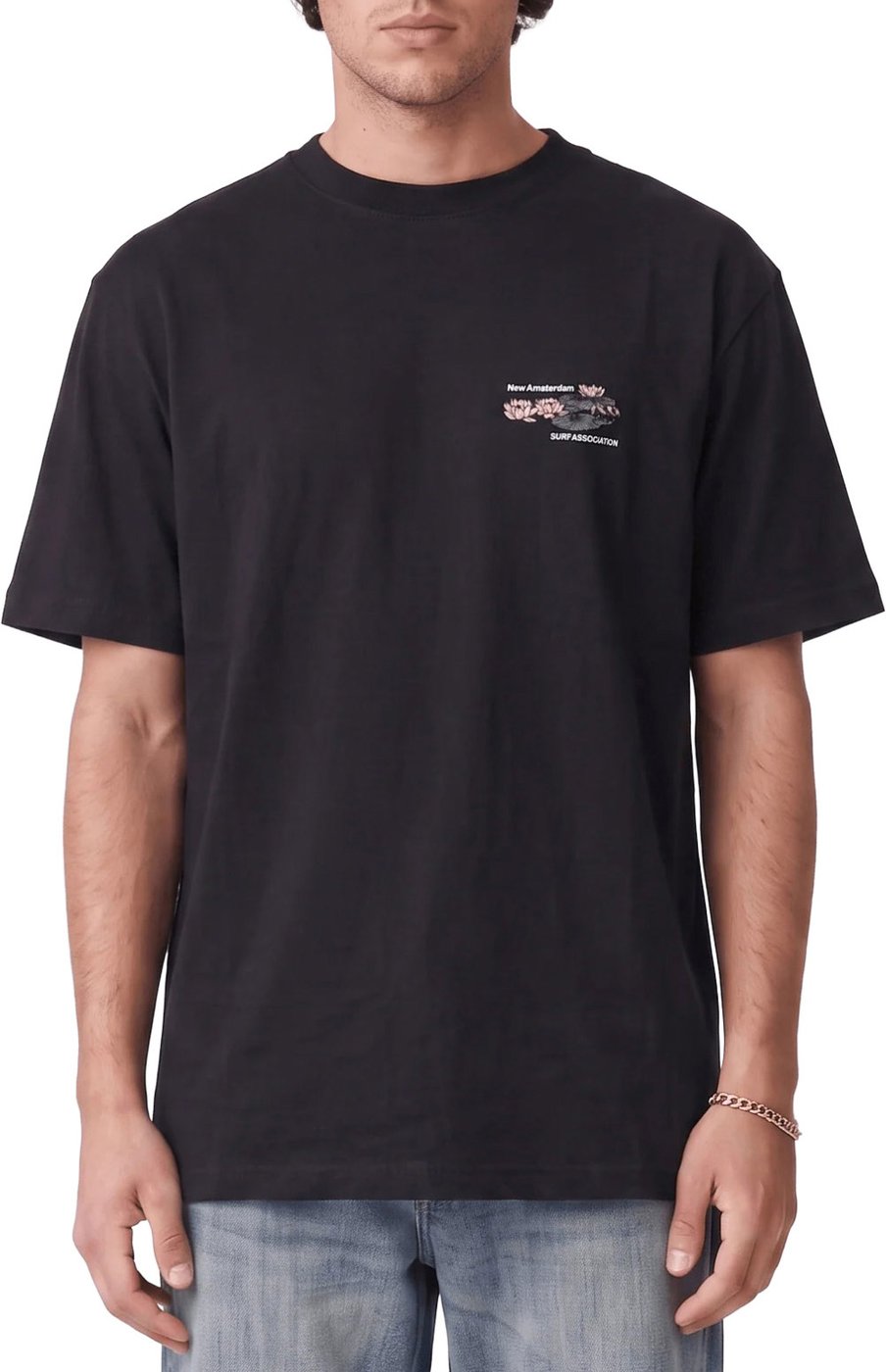 t-shirt black lilies tee