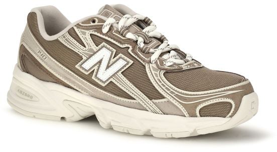 New Balance Beige Nylon Athletic Sneakers