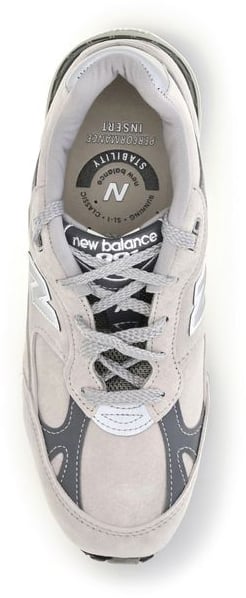 New Balance Gray Suede Leather Athletic Sneakers