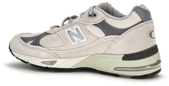 New Balance Gray Suede Leather Athletic Sneakers
