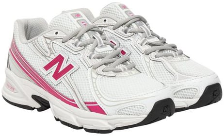 New Balance White Synthetic Athletic Sneakers