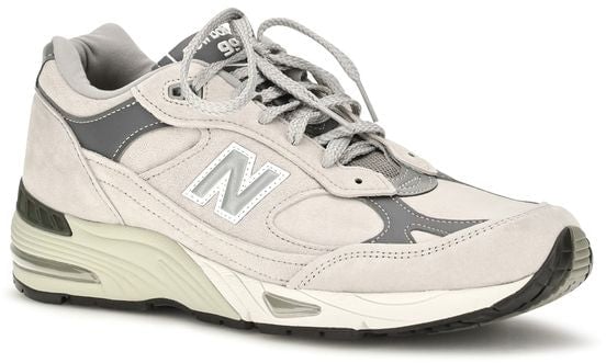 New Balance Gray Suede Leather Athletic Sneakers