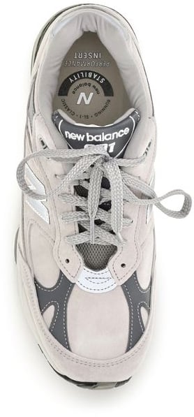 New Balance Gray Suede Leather Athletic Sneakers
