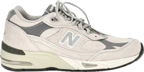 New Balance Gray Suede Leather Athletic Sneakers