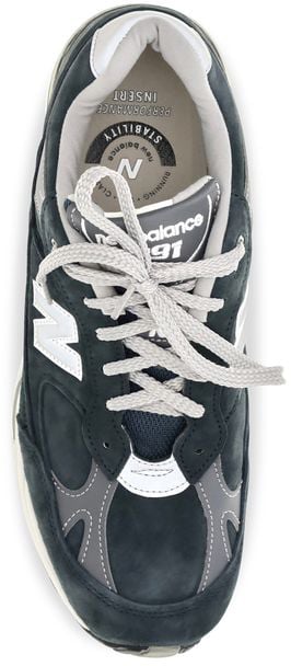 New Balance Blue Suede Leather Athletic Sneakers