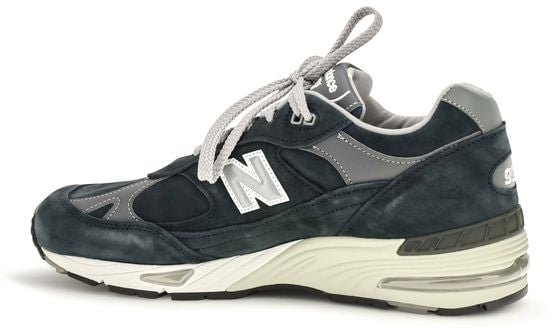 New Balance Blue Suede Leather Athletic Sneakers