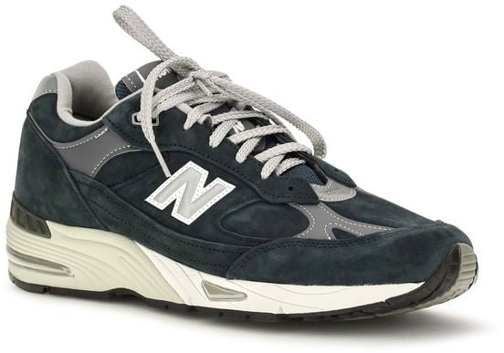 New Balance Blue Suede Leather Athletic Sneakers