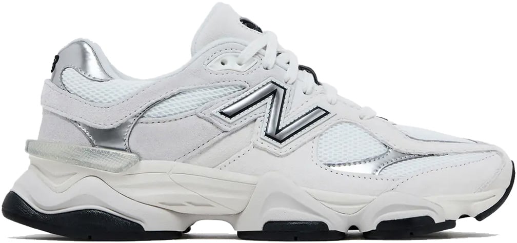 New Balance 9060 'White Black Metallic Silver'