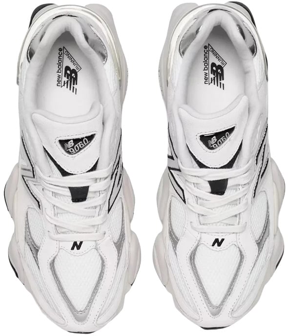 New Balance 9060 'White Black Metallic Silver'