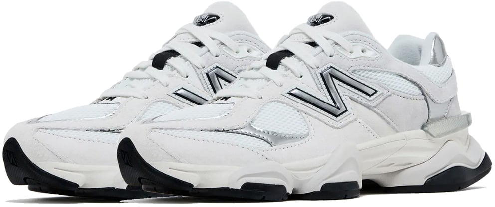 New Balance 9060 'White Black Metallic Silver'