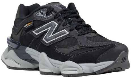 New Balance Black Suede Leather Chunky Sneakers