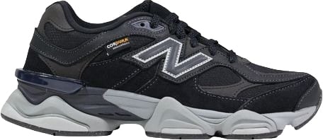 New Balance Black Suede Leather Chunky Sneakers