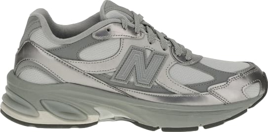 New Balance Gray Fabric Athletic Sneakers
