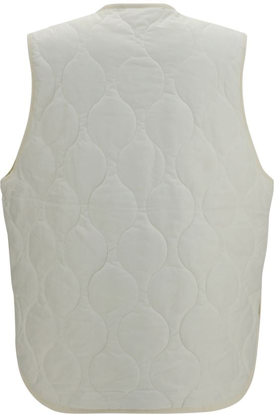 New Balance White Polyamide Sleeveless Jacket