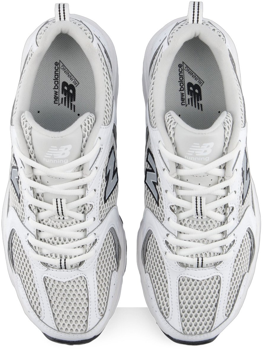 New Balance 530 White Silver Metallic Black Sole 'White Silver Black'