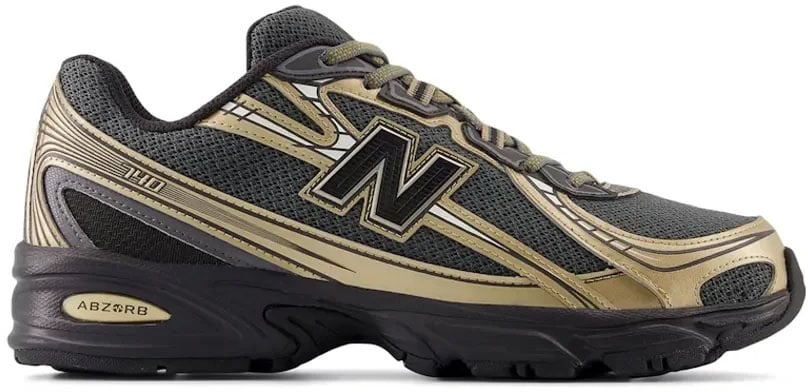 New Balance 740v2 Black Castlerock Gold Metallic