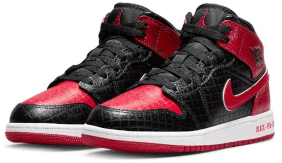 Jordan 1 Mid Bred Text GS