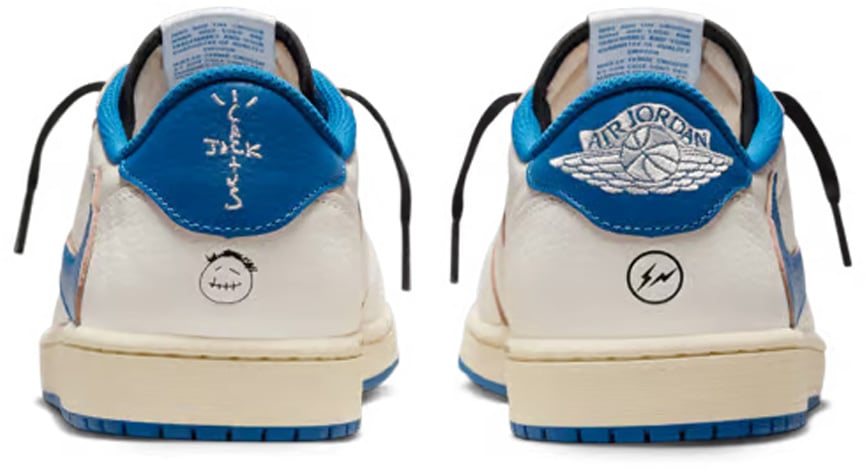 Travis Scott x Fragment Design x Air Jordan 1 Low OG 'Military Blue'
