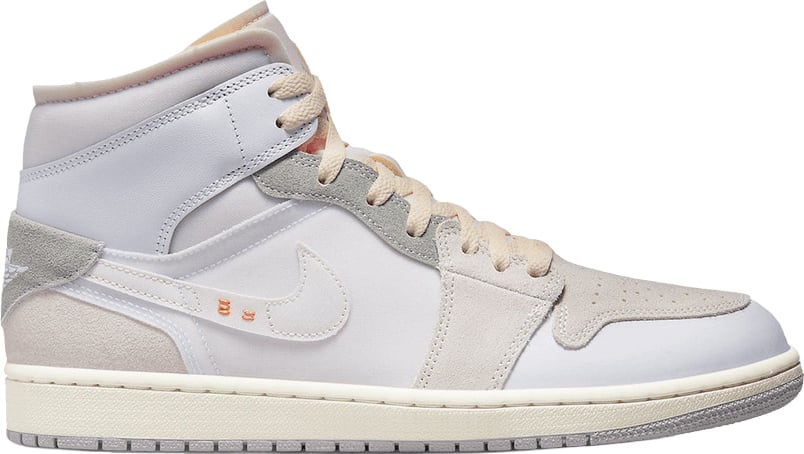Jordan 1 Mid SE Craft Inside Out White Grey