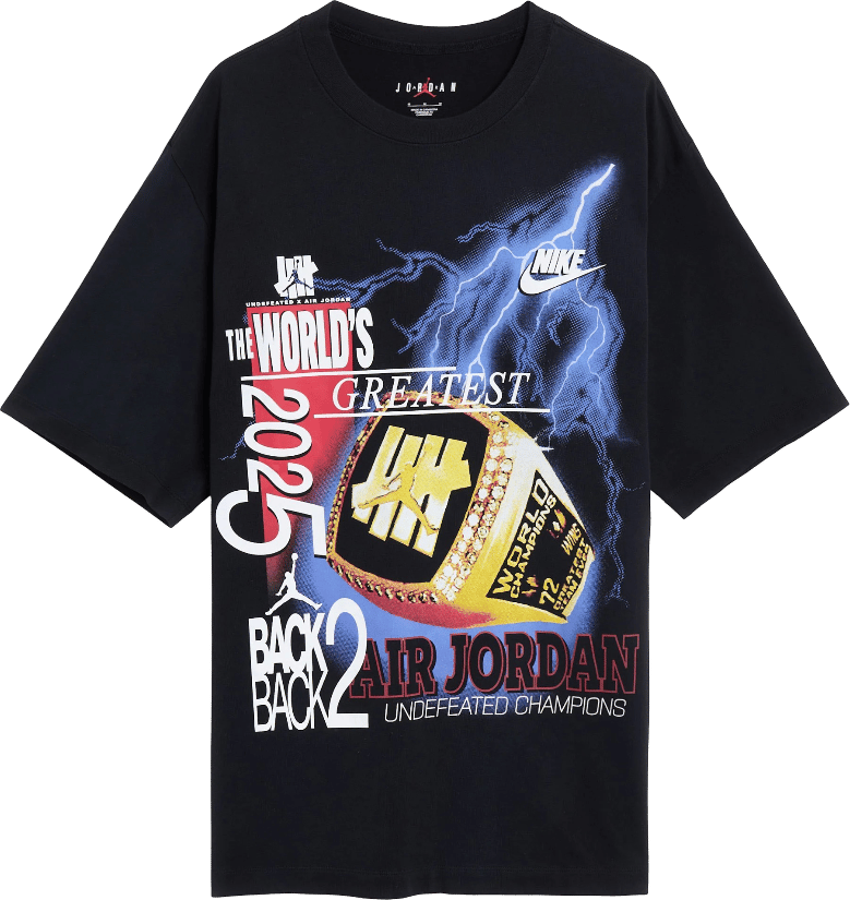 Jordan x UNDEFEATED Men's Graphic T-Shirt 'Black'