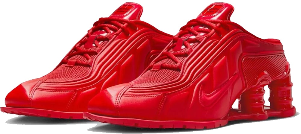 Nike Shox MR4 Mule Martine Rose 'Fire Red Black' (W)
