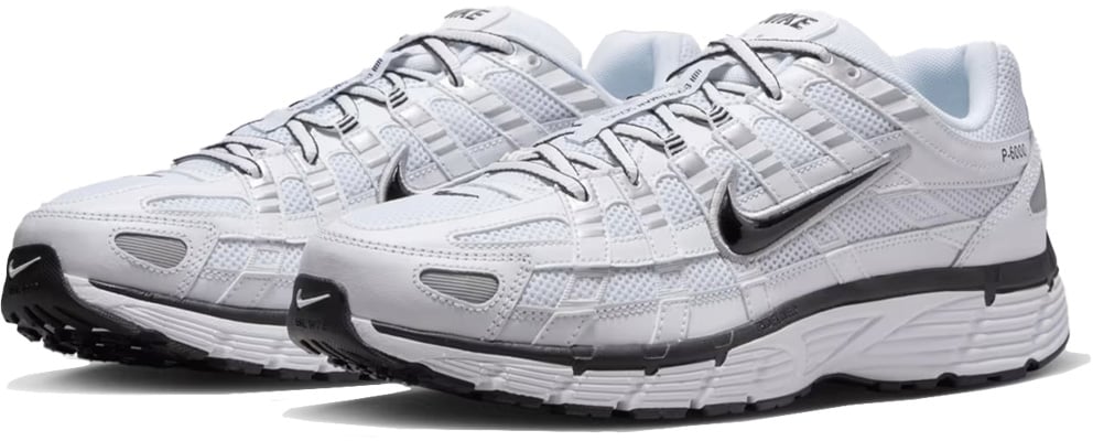 Nike P-6000 'White Metallic Silver Black'