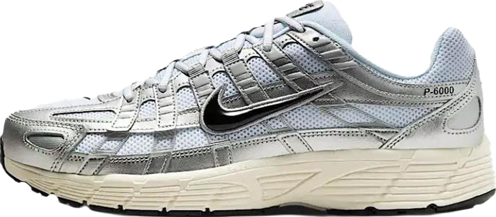 Nike P-6000 'White Metallic Silver Flat Silver Black'